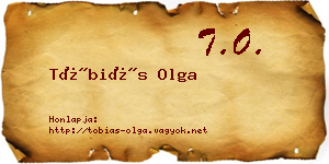 Tóbiás Olga névjegykártya
